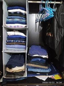 2 High Quality Wardrobe Organiser For Cloths, Almi