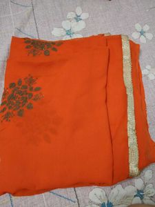 Orange Saree