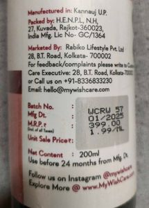 WishCare 100% Pure And Natural Kannauj Rose Water