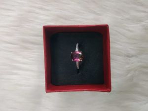 Pink Tourmaline 925 Silver Ring