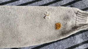 vintage unisex Embroidered Knit Sweater