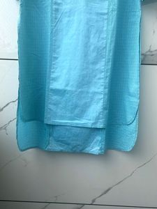 Blue Checked Kurti
