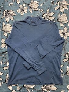 Uniqlo Soft Touch Mock Neck Long Sleeve T-Shirt