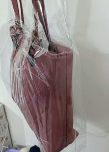 Pink Quilted Tote Bag