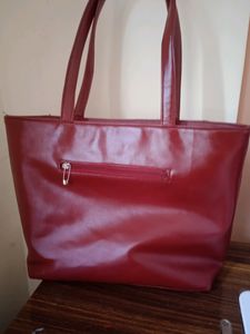 Maroon Color Handbag