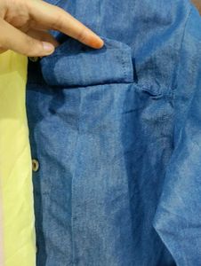 Stylish Striped Dress with Denim Jacket