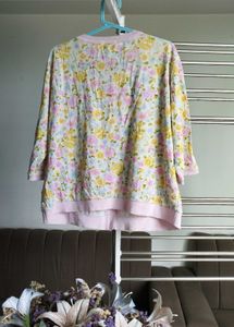 Vintage Floral Button-Down Cardigan