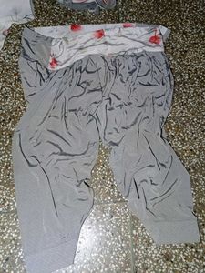 White And Gray Multi Colour Suit