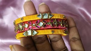 Silk Thread Bangles - Set of 6