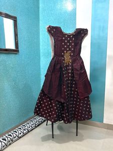 Elegant Burgundy Occasion Dress
