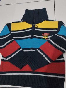 Boys Colorful Striped Sweater