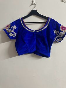 Pure Velvet With Moti Handwork