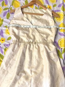 Beautiful Cream Wrap Dress