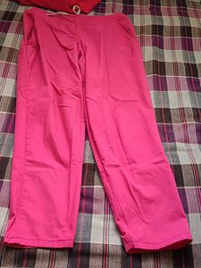 Pink And White Kurta Set