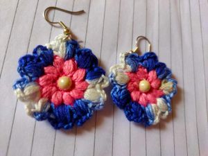 Crochet Flower Earrings