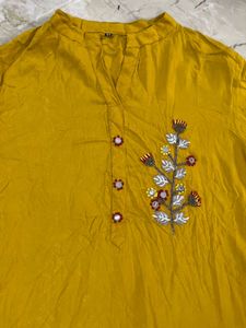 Beautiful Yellow Kurti