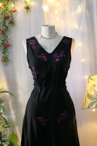Black Waist Cutout Dress