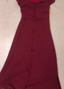 dark maroon Maxi Dress
