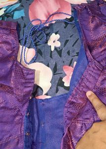 New Silk Saree With Stitched Blouse