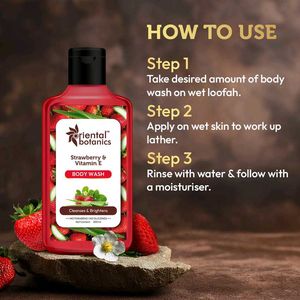 Strawberry &amp; Vitamin E Body Wash 250ml