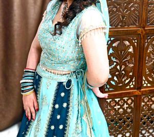 Elegant Blue Lehenga Choli