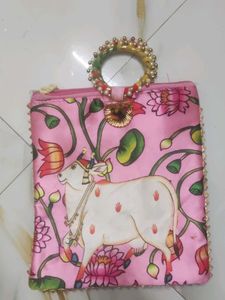 Pink Floral Pouch