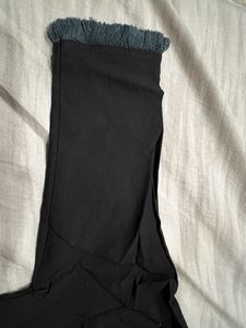 Black T Shirt With Cap Attached