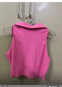 Pink Halter Neck Top