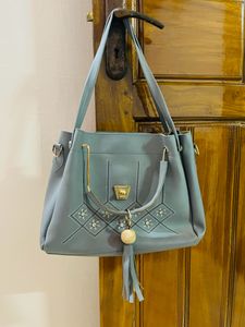 Grey Shoulder Bag
