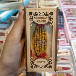 💛चंदन Ambica Rakhi Set💛