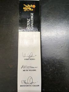 Official Signature Bat RCB With Signatures of VIRA