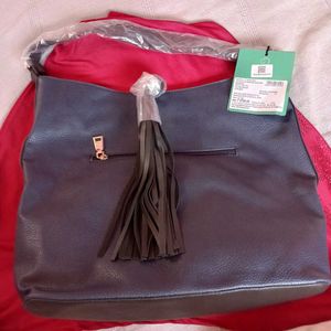 Caprese Stylish Navy Blue Hobo Shoulder Bag