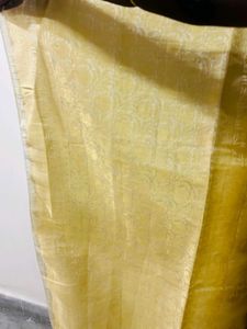 saree with stitched blouse upto bust 38