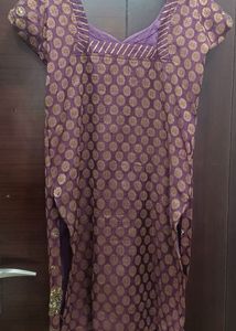 Purple Kurta Set
