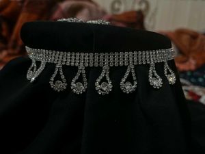 Elegant Rhinestone Choker &amp; Earring Set