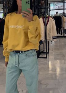 Yellow Fleece Sweatshirt