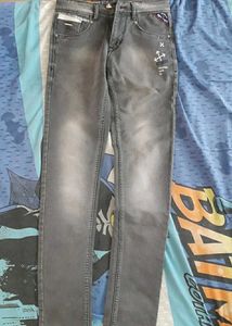Grey Colour Denim Jeans