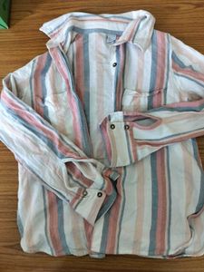 Women Pink And White Combo Shirts