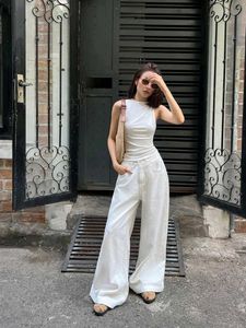 White Wide Leg