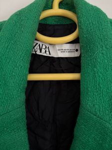 ZARA Green Tweed Blazer