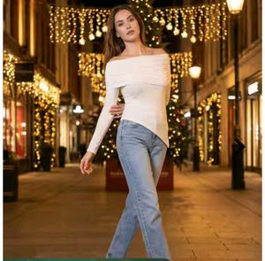 Off-Shoulder Long Sleeve Top