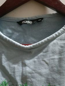 Zudio Sky Blue Crop Top