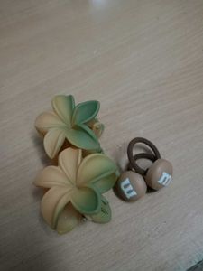 Claw Clip And Rubber Band