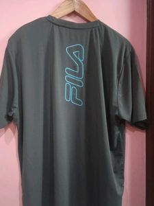 FILA Gray Graphic Tee - Size M