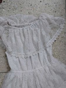 Lace White Dress