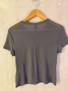 Sheer Grey Top, Can Be Styled In Many Ways