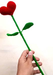 Crochet Heart Flower