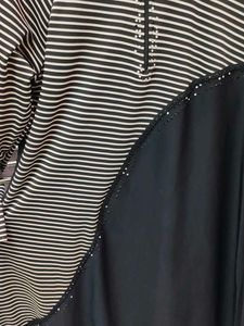 Elegant Striped Abaya