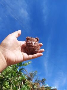 Crochet Brown Bear 🐻 Keychain
