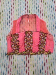 Embroidered Pink Blouse